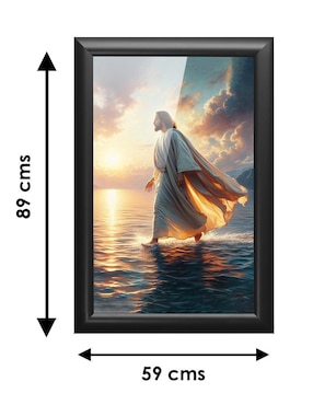 Cuadro decorativo Pixelarte Religión