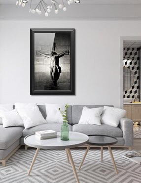 Cuadro decorativo Pixelarte Religión