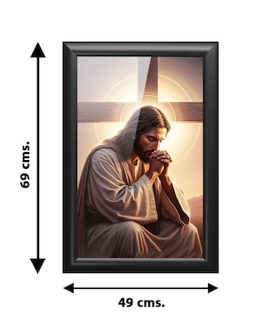 Cuadro decorativo Pixelarte Religión