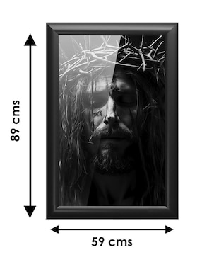 Cuadro decorativo Pixelarte Religión