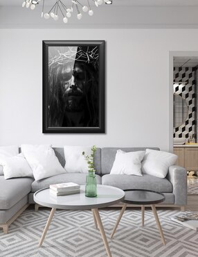 Cuadro decorativo Pixelarte Religión