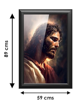 Cuadro decorativo Pixelarte Religión