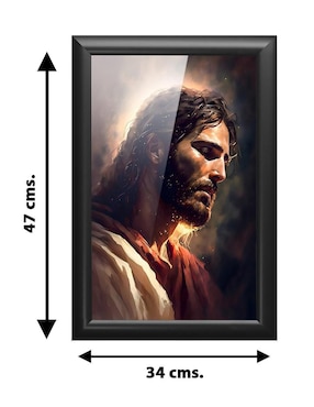 Cuadro decorativo Pixelarte Religión