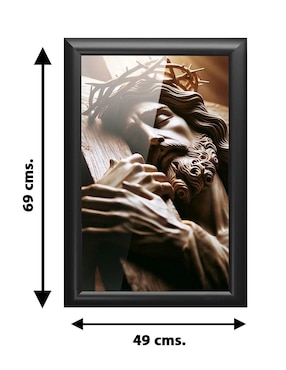 Cuadro decorativo Pixelarte Religión