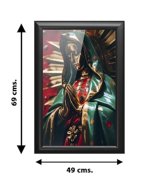 Cuadro decorativo Pixelarte Religión
