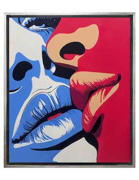 Pintura Kiss técnica acrílico Lune Art Gallery Pop