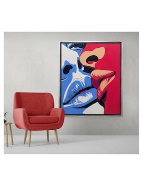 Pintura Kiss técnica acrílico Lune Art Gallery Pop