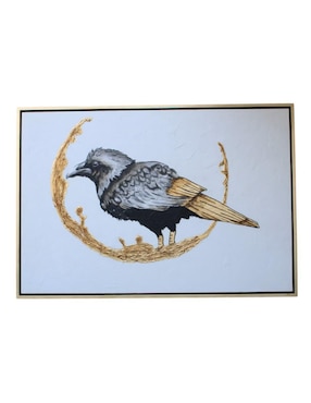 Cuadro decorativo Ecléctico Gold bird