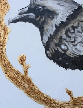 Cuadro decorativo Ecléctico Gold bird