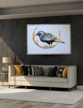 Cuadro decorativo Ecléctico Gold bird