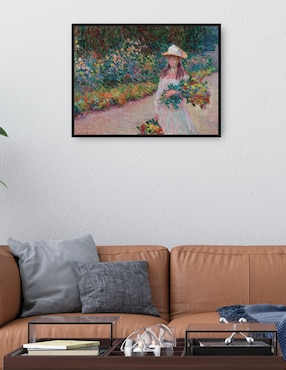 Cuadro decorativo Jovencita en el jardín de Giverny (1888) técnica mixta Cuadros Jr Gente