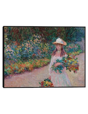 Cuadro decorativo Jovencita en el jardín de Giverny (1888) técnica mixta Cuadros Jr Gente
