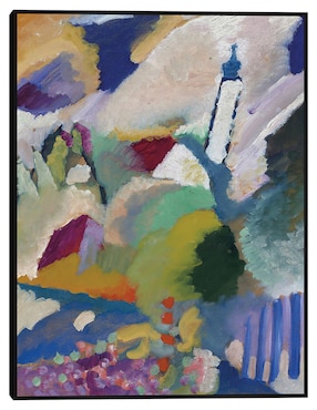 Cuadro decorativo Murnau con iglesia I (1910) técnica mixta Cuadros Jr Colores