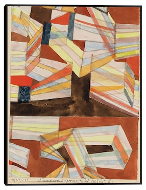 Cuadro decorativo Transparente-perspectivisch gefügt (II.) (1921) técnica mixta Cuadros Jr Formas