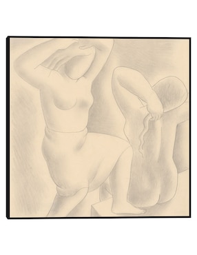 Cuadro decorativo La mañana (1929) técnica mixta Cuadros Jr Bocetos
