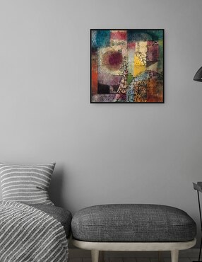 Cuadro decorativo técnica mixta Cuadros Jr Formas