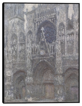 Cuadro decorativo La Catedral de Ruán. El portal, Tiempo gris (1892) técnica mixta Cuadros Jr Arquitectura