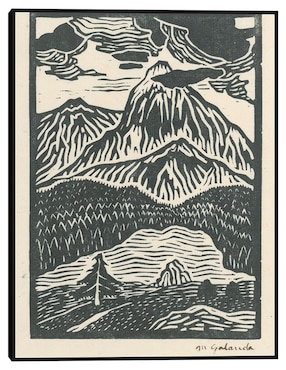 Cuadro decorativo Otoño II (1924) técnica mixta Cuadros Jr Formas