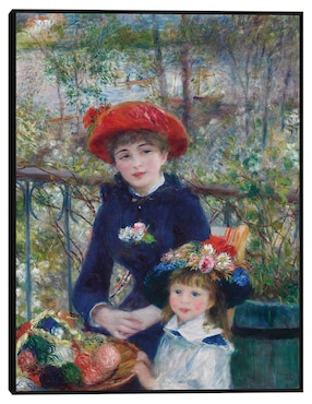 Cuadro decorativo Dos hermanas (en la terraza) (1881) técnica mixta Cuadros Jr Retratos