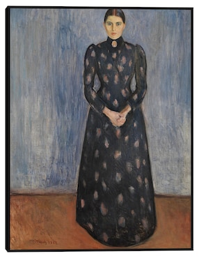 Cuadro decorativo Inger en negro y violeta (1892) técnica mixta Cuadros Jr Retratos