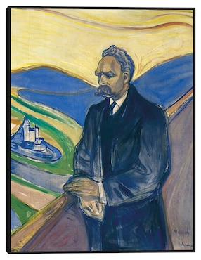 Cuadro decorativo Federico Nietzsche (1906) técnica mixta Cuadros Jr Retratos