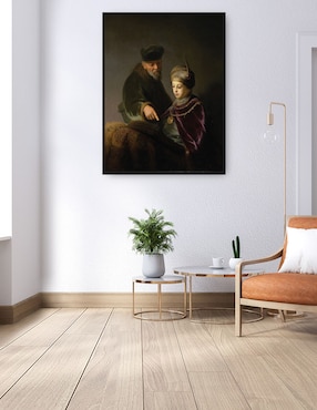 Cuadro decorativo Un joven erudito y su tutor (alrededor de 1629-1630) técnica mixta Cuadros Jr Colores