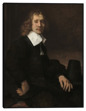 Cuadro decorativo Un joven sentado a una mesa (posiblemente Govaert Flinck) (c. 1660) técnica mixta Cuadros Jr Colores