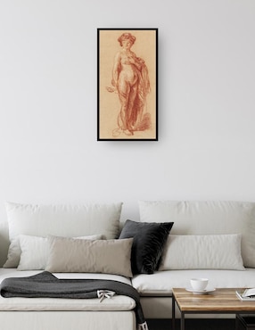 Cuadro decorativo Mujer desnuda con serpiente (1637) técnica mixta Cuadros Jr Colores