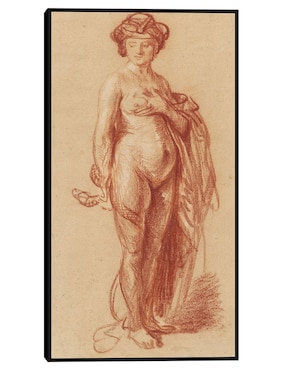 Cuadro decorativo Mujer desnuda con serpiente (1637) técnica mixta Cuadros Jr Colores