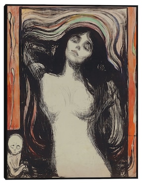Cuadro decorativo Virgen (1895–1896) técnica mixta Cuadros Jr Siluetas