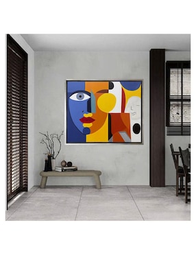 Pintura Caras vemos técnica acrílico Lune Art Gallery Faces