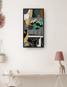 Cuadro decorativo Perro y gallo (1921) técnica mixta Cuadros Jr Formas
