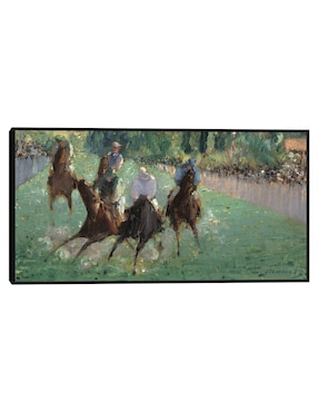 Cuadro decorativo En las carreras (c. 1875) técnica mixta Cuadros Jr Gente