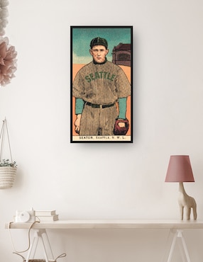 Cuadro decorativo Seaton, equipo de Seattle, revisión de tarjetas de fútbol técnica mixta Cuadros Jr Base Ball