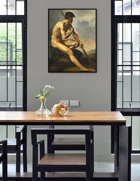 Cuadro decorativo Guerrero desnudo con lanza c. 1816 técnica mixta Cuadros Jr Gente