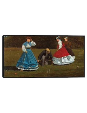 Cuadro decorativo Escena de croquet (1866) técnica mixta Cuadros Jr Gente