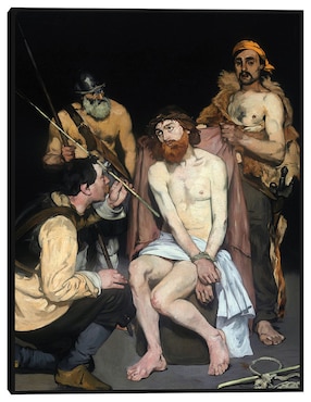 Cuadro decorativo Jesús burlado por los soldados (1865) técnica mixta Cuadros Jr Figuras Celestiales