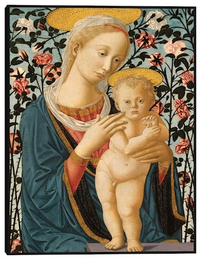 Cuadro decorativo La Virgen y el Niño c. 1470 técnica mixta Cuadros Jr Vírgenes