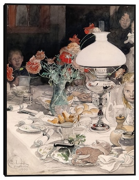 Cuadro decorativo Alrededor de la lámpara del atardecer (1900) técnica mixta Cuadros Jr Gente