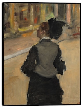 Cuadro decorativo Mujer vista desde atrás (visita a un museo), c. 1879-1885 técnica mixta Cuadros Jr Gente