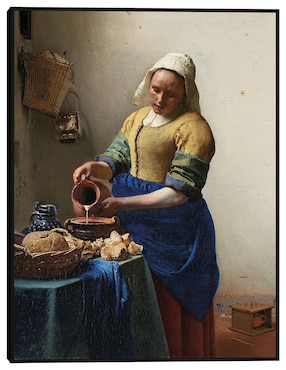 Cuadro decorativo La lechera (c. 1660) técnica mixta Cuadros Jr Gente