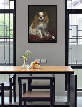 Cuadro decorativo Un rey Charles Spaniel (c. 1866) técnica mixta Cuadros Jr Animales Domésticos