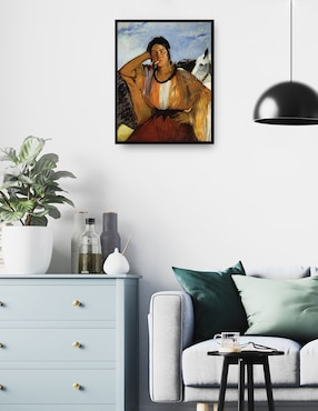 Cuadro decorativo Gitano con un cigarrillo técnica mixta Cuadros Jr Gente