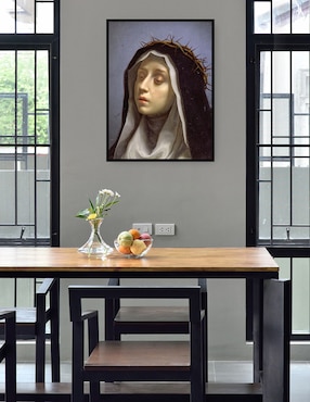 Cuadro decorativo Santa Catalina de Siena técnica mixta Cuadros Jr Figuras Celestiales
