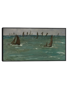 Cuadro decorativo Barcos en Berck-sur-Mer (1873) técnica mixta Cuadros Jr Navegación