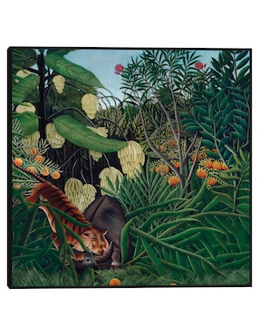 Cuadro decorativo Lucha entre un tigre y un búfalo (1908) técnica mixta Cuadros Jr Figuras Celestiales