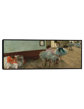 Cuadro decorativo La lección de danza, c. 1879 técnica mixta Cuadros Jr Danza
