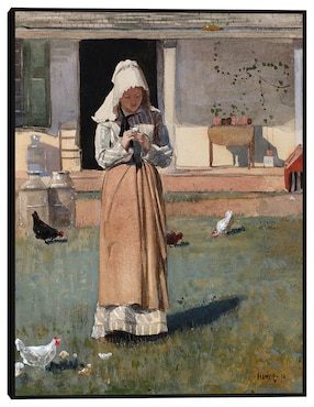 Cuadro decorativo Un pollo enfermo (1874) técnica mixta Cuadros Jr Gente