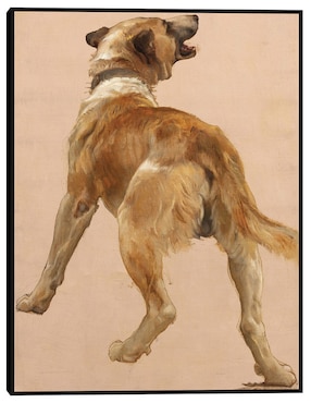 Cuadro decorativo Estudio del perro guía homѐre et son técnica mixta Cuadros Jr Animales Domésticos