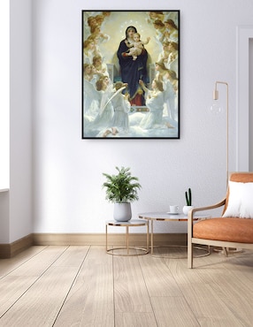 Cuadro decorativo La virgen con los ángeles (1900) técnica mixta Cuadros Jr Vírgenes